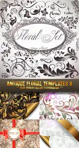 Antique Floral Templates 8