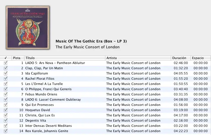 The Early Music Consort of London - Music Of The Gothic Era (Box - 3 LP + Full 54 pages booklet / FLAC)
