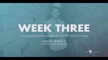 Jeremy Miner – 7 Figure Sales Training (2016)