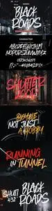 Black Roads Brush Font