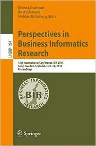 Perspectives in Business Informatics Research