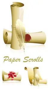 Paper Scrolls Vector
