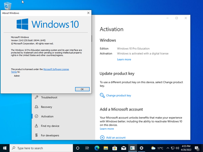 Windows 10 21H2 19044.1645 AIO 26in2 Preactivated April 2022