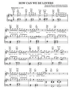 How Can We Be Lovers - Desmond Child, Diane Warren, Michael Bolton (Piano-Vocal-Guitar)