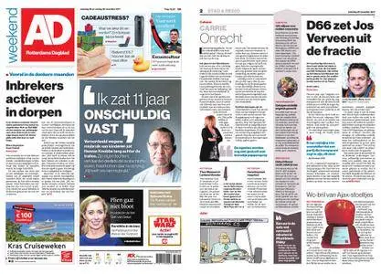 Algemeen Dagblad - Hoeksche Waard – 25 november 2017