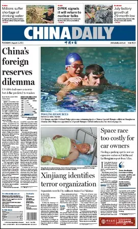 China Daily - 2 August 2011