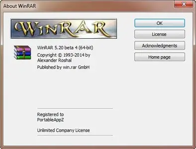 WinRAR 5.20 Beta 4 + Portable