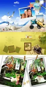 Frames and Notebook Psd
