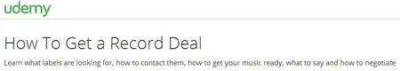 How To Get a Record Deal