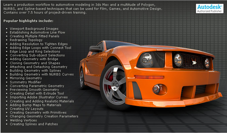 Digital Tutors - Automotive Modeling in 3ds Max ( Reuploaded RS & FF )