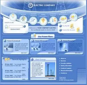 WebSite Template Monister 3244