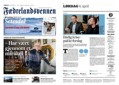 Fædrelandsvennen – 04. april 2020