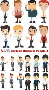 Vectors - Cartoon Business People 5