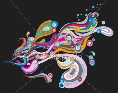 Vector flowing lines background 2