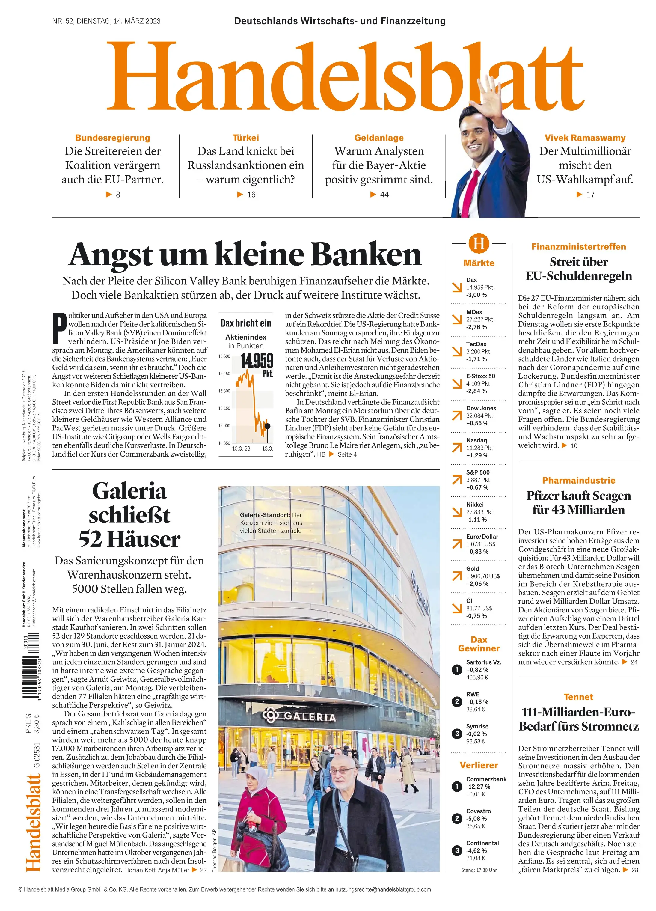 Handelsblatt  - 14 März 2023