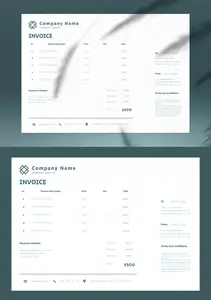 Modern Invoice Layout 782178325