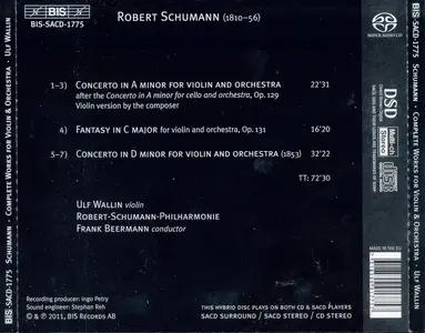 Ulf Wallin, Robert-Schumann-Philharmonie, Frank Beermann - Schumann: Complete Works for Violin and Orchestra (2011)