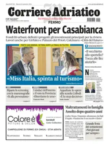 Corriere Adriatico Fermo - 24 Settembre 2024