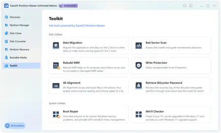 EaseUS Partition Master 19.9.0 Build 202506271012 WinPE