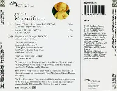 Philip Pickett, New London Consort - Bach: Magnificat, Cantata BWV 63 (1997)