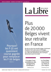 La Libre Belgique du Vendredi 8 Septembre 2017