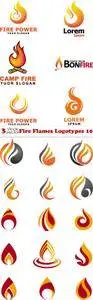 Vectors - Fire Flames Logotypes 10