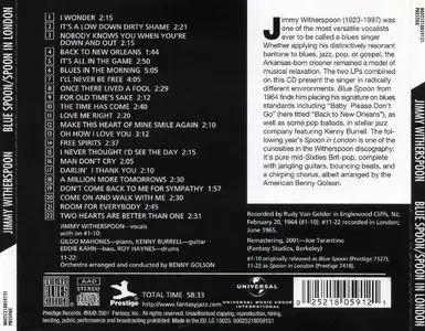 Jimmy Witherspoon - Blue Spoon/Spoon In London (1965) [Remastered 2001]