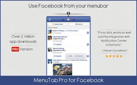MenuTab Pro for Facebook 6.7 (Mac OS X)
