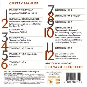 Leonard Bernstein: Mahler Complete Symphonies (Carnegie Hall Presents 2009 remasters)