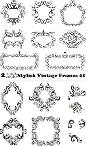 Vectors - Stylish Vintage Frames 21