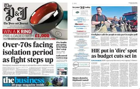 The Press and Journal Aberdeenshire – March 16, 2020