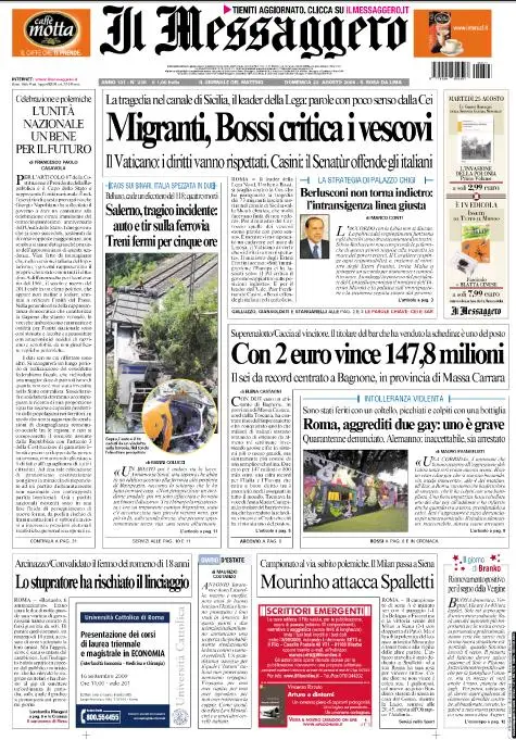 Messaggero - 23/08/09
