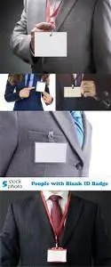 Photos - People with Blank ID Badge