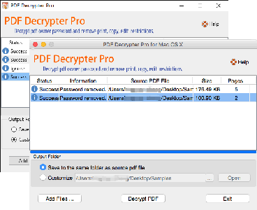 PDF Decrypter Pro 2.1.0 MacOSX