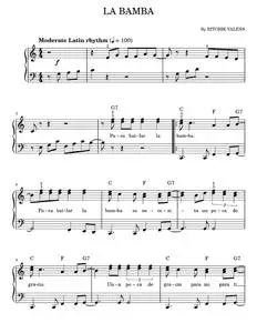 La Bamba - Los Lobos, Ritchie Valens (Easy Piano)