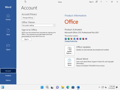 Windows 11 Pro 22H2 Build 22621.819 (No TPM Required) With Office 2021 Pro Plus Multilingual Preactivated