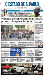Jornal O Estado de São Paulo - 23 de junho de 2012 - Sábado