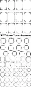 Vectors - Ornate Vintage Frames 80