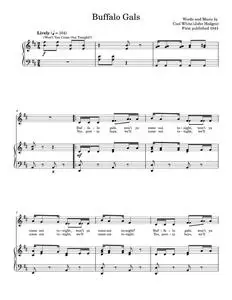 Buffalo Gals (Won't You Come Out Tonight?) - Cool White, John Hodges (Piano Vocal)