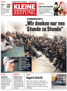 Kleine Zeitung [Kärnten|Steiermark] 31.Dezember 2013