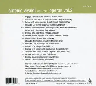 Federico Maria Sardelli, Jean-Christophe Spinosi, Giovanni Antonini, Jordi Savall - Vivaldi Operas Vol. 2 (2013)