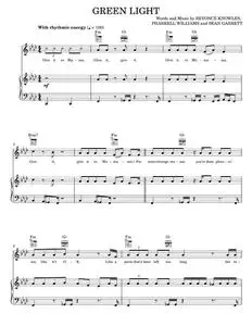 Green Light - Beyonce Knowles, Dreamgirls Movie (Piano-Vocal-Guitar)