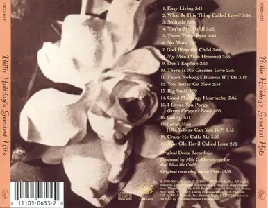 Billie Holiday's Greatest Hits (1995)