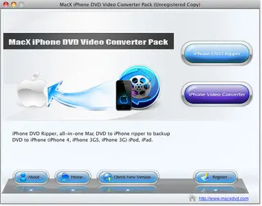 MacX iPhone DVD Video Converter Pack v4.1.0 (Mac OS X)