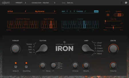 UJAM Virtual Guitarist IRON v1.1.1 MacOSX