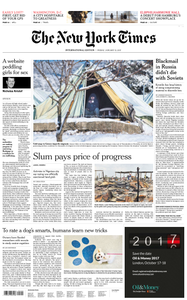 International New York Times - 13 January 2017