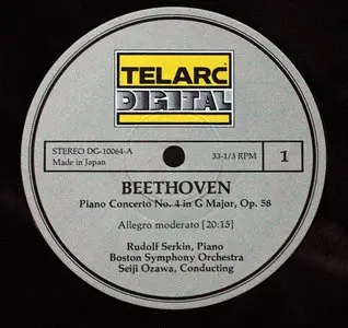 Rudolf Serkin/ Seiji Ozawa - Beethoven Piano Concerto No.4 in G major Op.58 (1982) 24-Bit/96-kHz Vinyl Rip