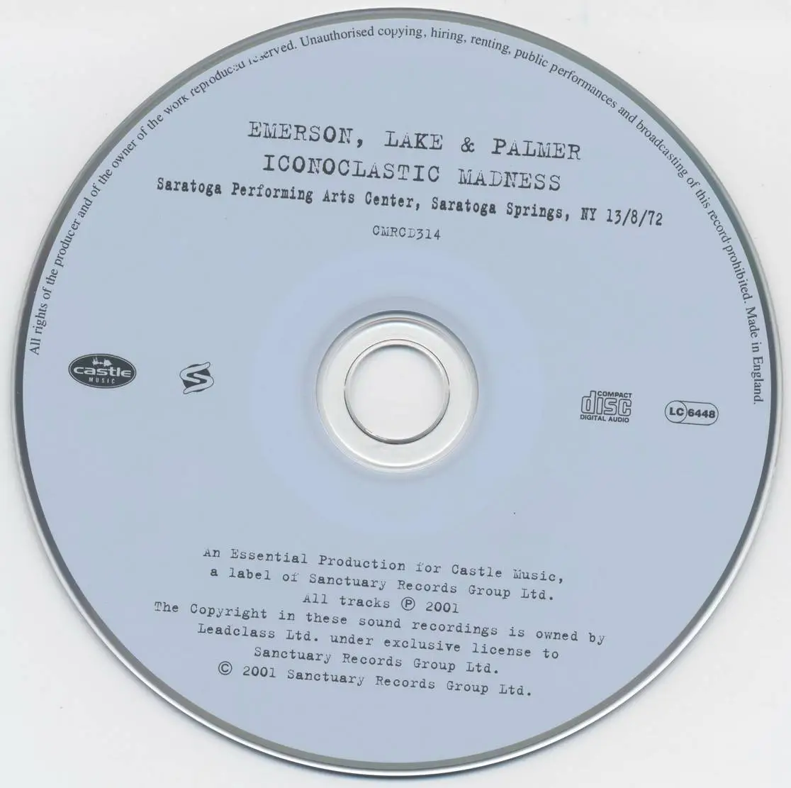 Emerson, Lake & Palmer The Original Bootleg Series from The Manticore