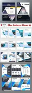 Vectors - Blue Business Flyers 56