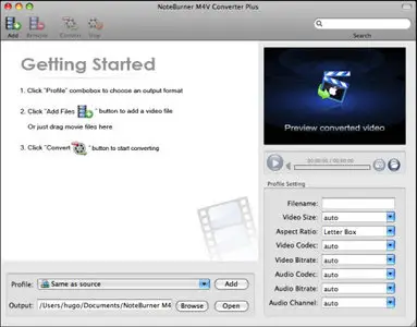 NoteBurner M4V Converter Plus 2.1.0